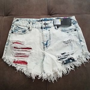 Mossimo NWT American Ripped Short Shorts